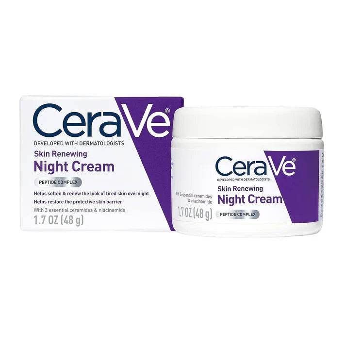 CeraVe 4-in-1 Skincare Kit: Night Cream, Sunblock, Cleanser & Serum