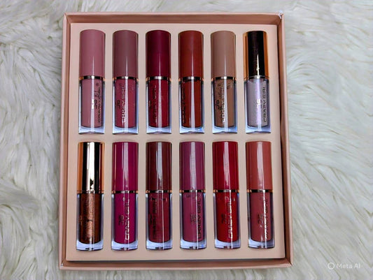 Crazy Girl 12‑piece lip gloss set